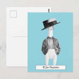 Kühle Gummihuhn-Postkarte Postkarte