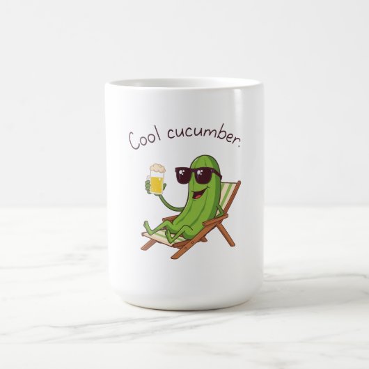 Kühle Gurke Kaffeetasse (Mittel)