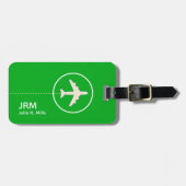 Kühle Helle Grüne Farbe Gepäckanhänger (Vorderseite horizontal)