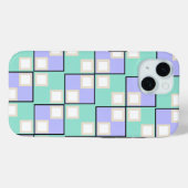 Kühle helllila Quadrate Case-Mate iPhone Hülle (Rückseite (Horizontal))