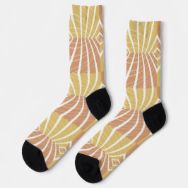 Kühle Herbstfarben Muster Socken