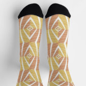 Kühle Herbstfarben Muster Socken (Oben)