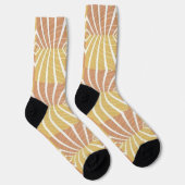 Kühle Herbstfarben Muster Socken (Rechts)