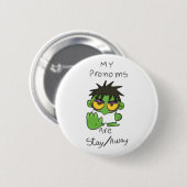 Kühle Introvertierte Stimmung Button (Vorne & Hinten)