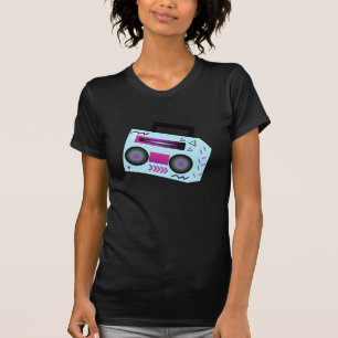 Kühle isometrische Boombox-Musik Bass T-Shirt