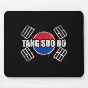 Kühle Kampfkunst-Silhouette Tang Soo Mousepad