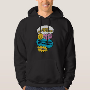 Kühle Kellnerin bei Tag, professioneller Überdenke Hoodie