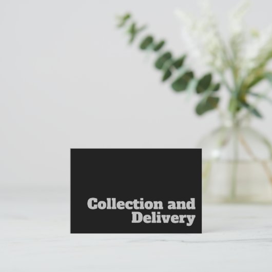 Kühle & klare Sammlung und Lieferung Kurierdesign Visitenkarte (Stehend Vorderseite)