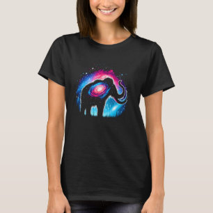 Kühle Kosmische Wollige Mammut-Galaxie-Grafik-Welt T-Shirt