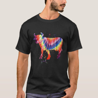 Kühle Kuh-Tie-Dye T-Shirt