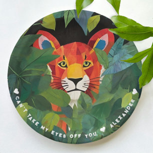 Kühle lustige Orange Safari Tiger Farbige Dschunge Pappteller