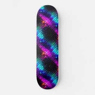 Kühle Metallic-Magenta-Cyan-Vaporwave-Kachel Muste Skateboard