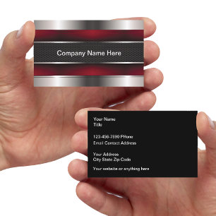 Kühle metallische einzigartige Visitenkarten Visitenkarte