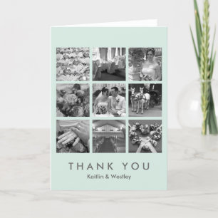 Kühle Minze Gitter Collage 9 Fotos Erinnerungen Da Dankeskarte
