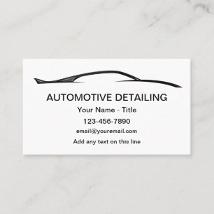 Kühle moderne Autodetailing-Geschäftskarten Visitenkarte