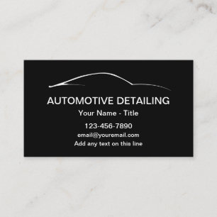Kühle moderne Autodetailing-Visitenkarte Visitenkarte