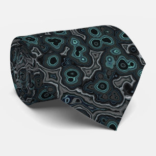 Kühle moderne dunkle Teal-Grau-Marmor-Granit-Struk Krawatte