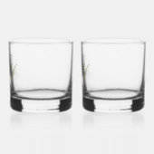 Kühle moderne elegante gute Sachen Gold Schwarz Na Whiskyglas (Links)