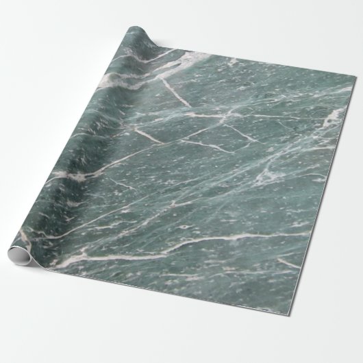 Kühle moderne grüne Marmorsteintextur Geschenkpapier (Ungerollt)