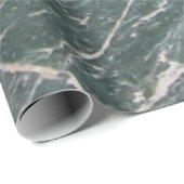 Kühle moderne grüne Marmorsteintextur Geschenkpapier (Rolleneckpunkt)