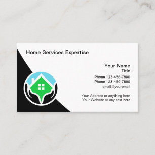 Kühle moderne Home-Services-Geschäftskarten Visitenkarte