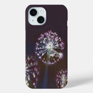Kühle moderne künstlerische lila Blüten Case-Mate iPhone Hülle