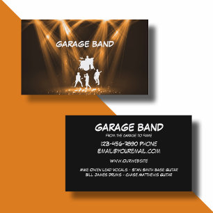 Kühle Musikband-Geschäftskarten Visitenkarte