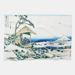 Kühle orientalische japanische Hokusai Fuji Aussic Geschirrtuch
