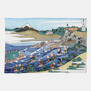 Kühle orientalische japanische Hokusai Fuji Aussic Handtuch