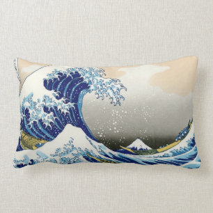 Kühle orientalische japanische Hokusai-Fuji-Blick- Lendenkissen