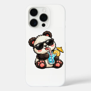 Kühle Panda-Drinks iPhone 16 Pro Hülle