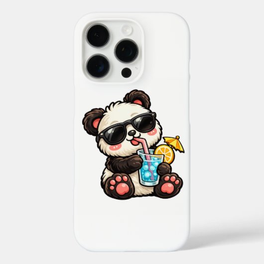 Kühle Panda-Drinks Case-Mate iPhone Hülle (Rückseite)