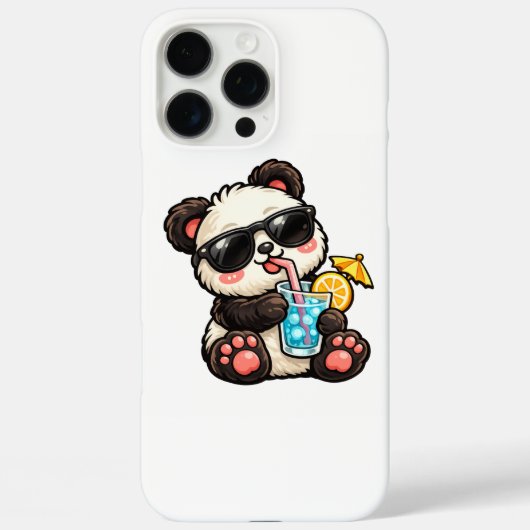 Kühle Panda-Drinks Case-Mate iPhone Hülle (Rückseite)