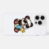 Kühle Panda-Drinks iPhone Hülle (Rückseite (Horizontal))