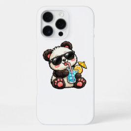 Kühle Panda-Drinks iPhone 16 Pro Max Hülle