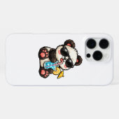 Kühle Panda-Drinks iPhone Hülle (Rückseite (Horizontal))