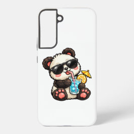 Kühle Panda-Drinks Samsung Galaxy Hülle