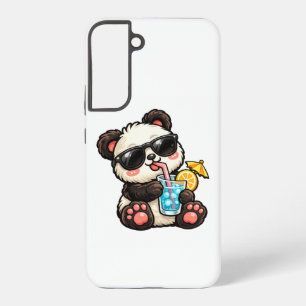 Kühle Panda-Drinks Samsung Galaxy Hülle
