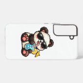 Kühle Panda-Drinks Samsung Galaxy Hülle (Rückseite (Horizontal))