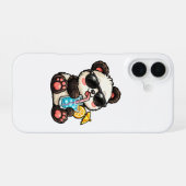 Kühle Panda-Trinkmischung iPhone 16 Hülle (Rückseite (Horizontal))