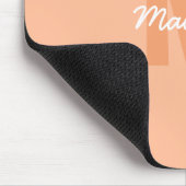 Kühle Pastell-Pfirsichfarbe mit individuellem Mono Mousepad (Ecke)