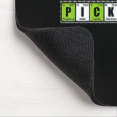 Kühle Pickleball-essentielle Elemente lustiges Mem Mousepad (Ecke)