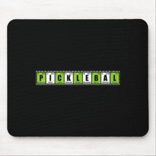 Kühle Pickleball-essentielle Elemente lustiges Mem Mousepad