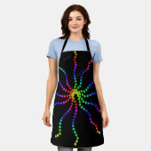 Kühle Regenbogenfarben Moderne Küche Schwarz Schürze (Getragen)
