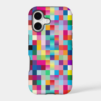 Kühle Regenbogenfarben Mosaik Geometrisches Pixelm