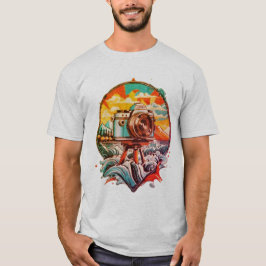 Kühle Retro-Kamera-Grafik T-Shirt