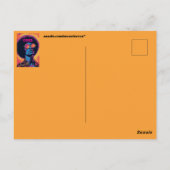 Kühle/Retro-Postkarte Postkarte (Rückseite)