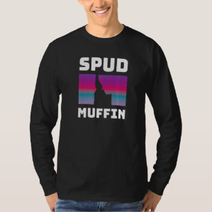 Kühle Retro-Reise Idaho Urlaub Kartoffeln Spud Muf T-Shirt