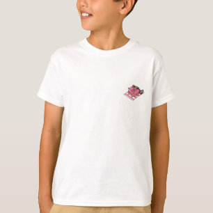 Kühle rosa glasierte Donut-Sonnenschlafstrand-Kind T-Shirt