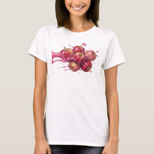 Kühle rote abstrakte Apfel Originaldesign T-Shirt